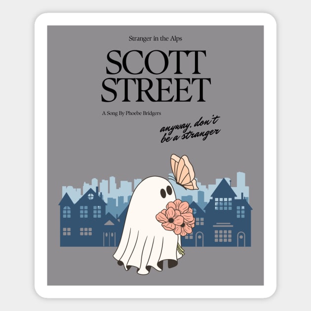 Scott Street Song - Phoebe Bridgers Merch Magnet by aplinsky